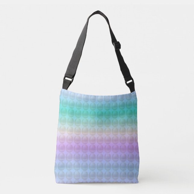 Fashion Multicolor Dots and Stripes Crossbody Bag (Front)