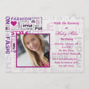 Fashion 'n Style Photo Invitation