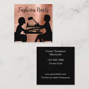 Fashion Nails Manicure Business Cards