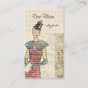 Fashion or Stylist Fancy Girl Business Card