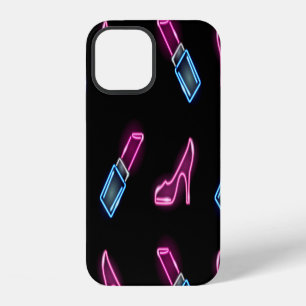 Fashion Pattern with Neon Icons. iPhone 12 Case