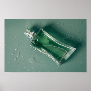 Fashion perfume bottle poster