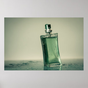 Fashion perfume bottle poster