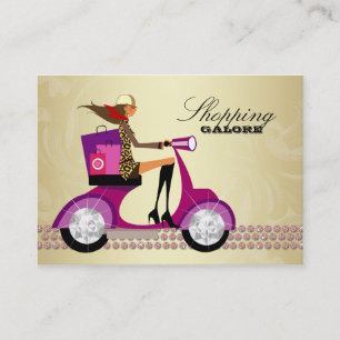 Fashion Personal Shopper Jewellery Pink Gold Business Card