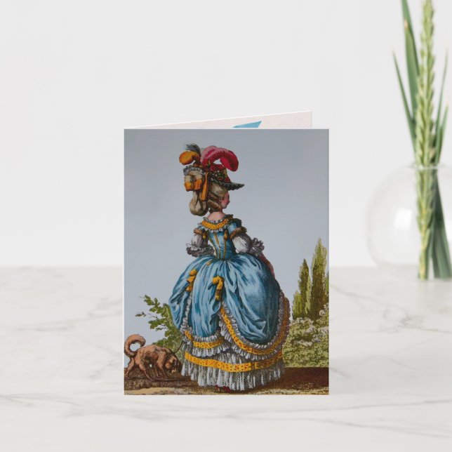 Fashion Plate 18th Century ~ Greeting / Note Cards (Front)