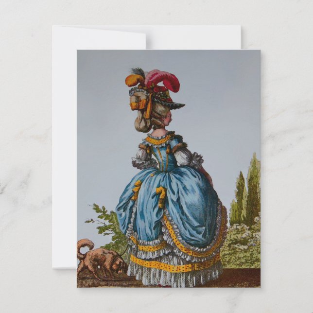 Fashion Plate 18th Century ~  Invitations (Front)