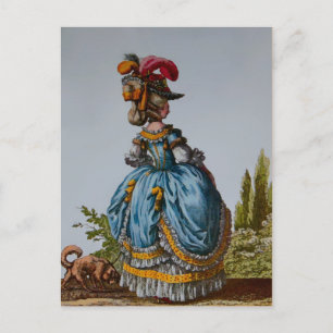 Fashion Plate 18th Century~ Postcard / Invitations