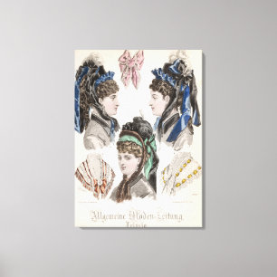 Fashion plate canvas print