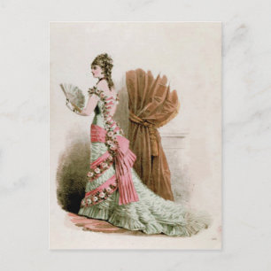 Fashion Plate ~ Postcard Dress French Vintage
