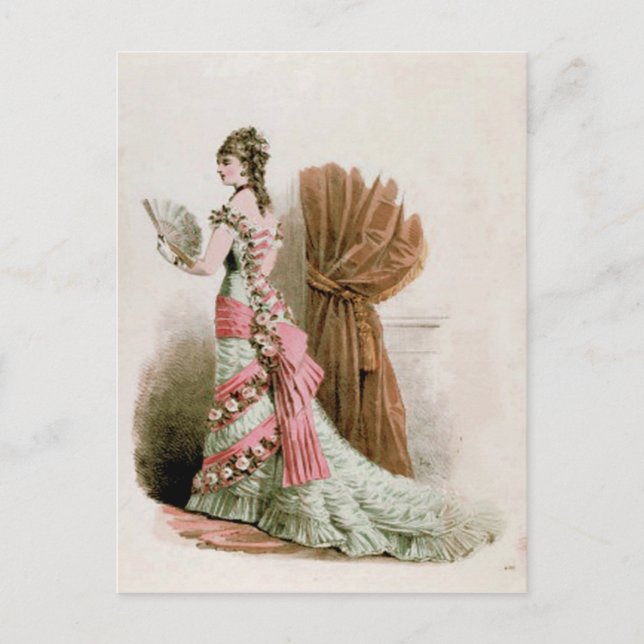 Fashion Plate ~ Postcard Dress French Vintage (Front)