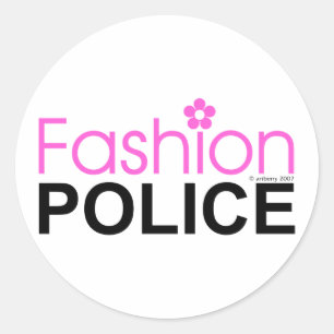 Fashion Police Classic Round Sticker