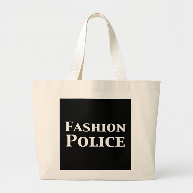 Fashion Police Gifts Large Tote Bag (Front)