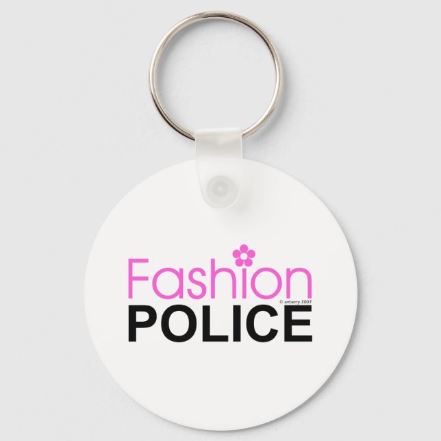 Fashion Police Key Ring (Front)
