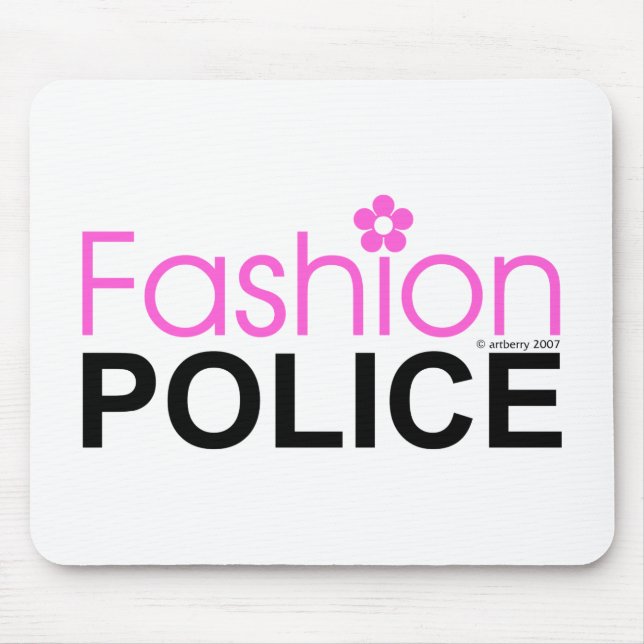 Fashion Police Mouse Mat (Front)
