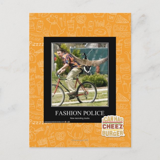 Fashion Police Postcard (Front)