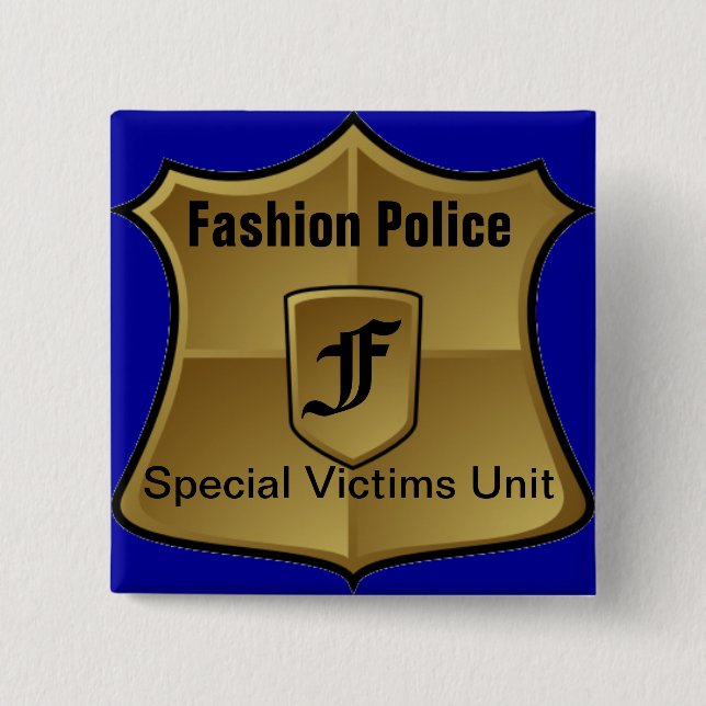 Fashion Police: Special Victims Unit 15 Cm Square Badge (Front)