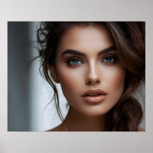 Fashion portrait of woman art poster