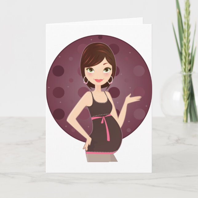 fashion pregnant card (Front)