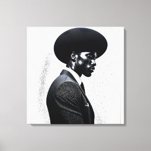 Fashion Profile Canvas Print