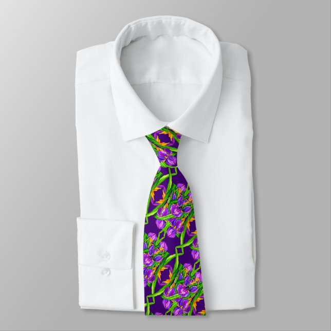 Fashion Purple Tie (Tied)
