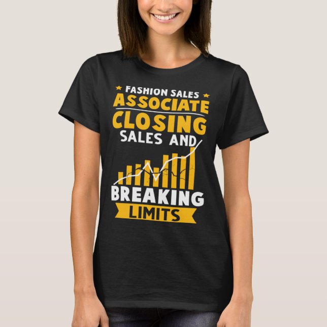 Fashion Sales Associate Closing Sales And Breaking T-Shirt (Front)