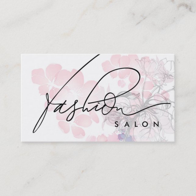 Fashion Salon Designer Beauty Fragrance Card (Front)