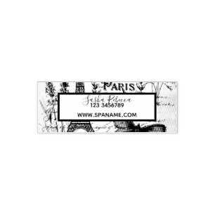 Fashion Salon SPA french eiffel tower Paris Self-inking Stamp