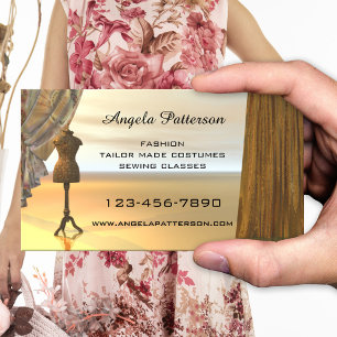 Fashion Sewing Classes Business Card