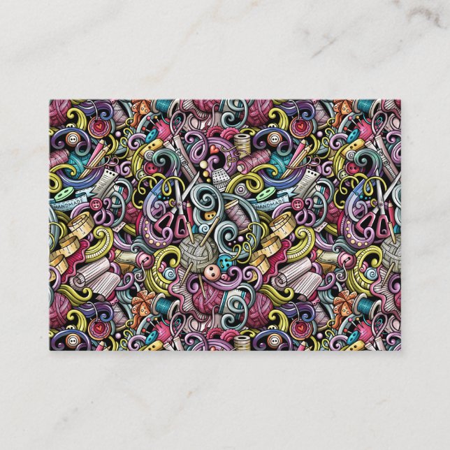 Fashion, Sewing, Knitting Business Card Version (Front)