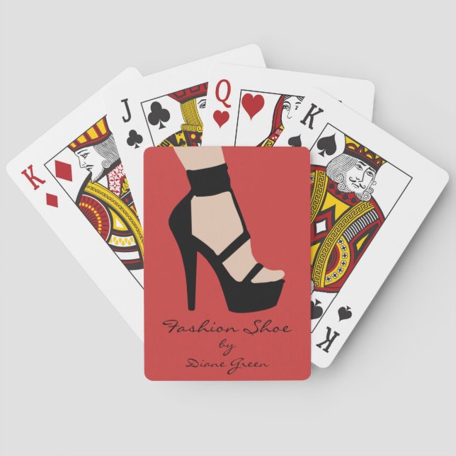 Fashion Shoe Playing Cards (Back)