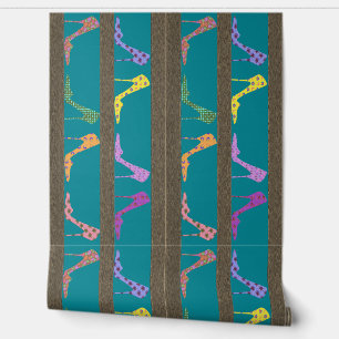 Fashion Shoe Shelves Wallpaper Border LW Blue