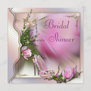 Fashion Shoes Magnolia Butterfly Bridal Shower Invitation