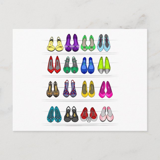 fashion shoes postcard (Front)