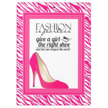 Fashion - Shoes - Zebra Clipboard