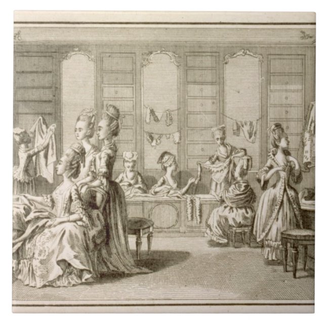 Fashion shop, from the 'Encyclopaedia' by Denis Tile (Front)