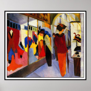 Fashion Shop (Modegeschaft) by August Macke Poster