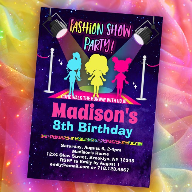 Fashion Show Birthday Party Invitation (Creator Uploaded)