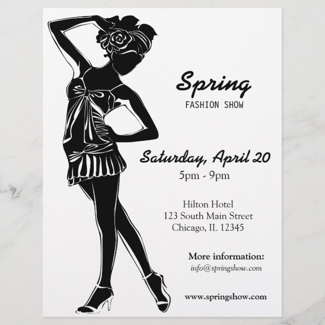 Fashion Show (Black) Flyer (Front)
