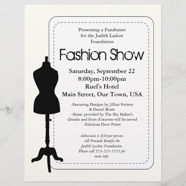 Fashion Show Flyer (Front)