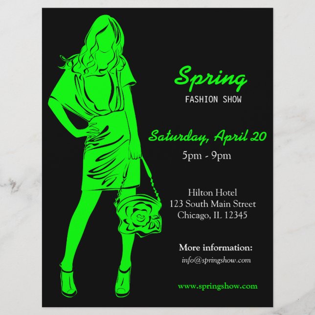 Fashion Show (Lime) Flyer (Front)