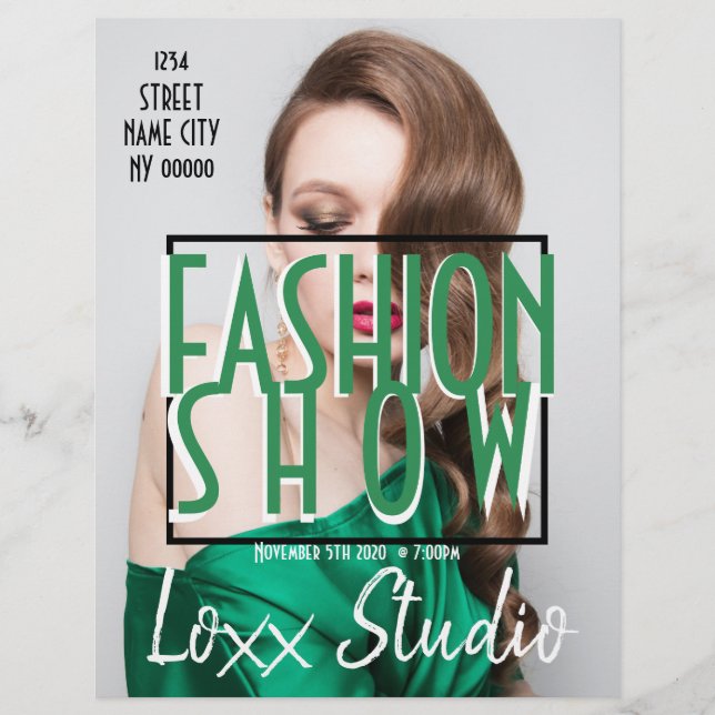 Fashion Show Model Clothing Flyer (Front)