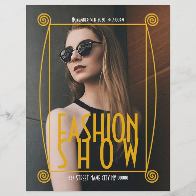 Fashion Show Model Clothing Flyer (Front)