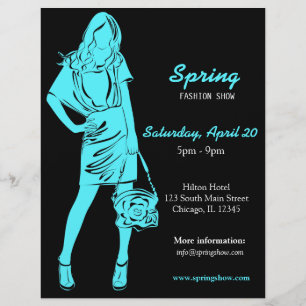 Fashion Show (Turquoise) Flyer