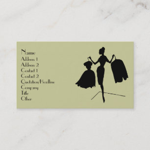 Fashion Silhouette Business Card