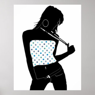 Fashion Silhouette Poster