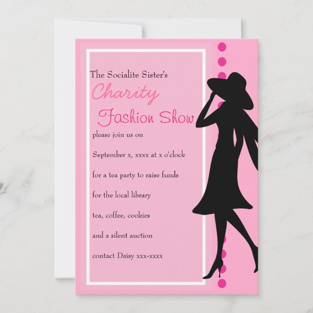 Fashion Silhouettes Invitation (Front)