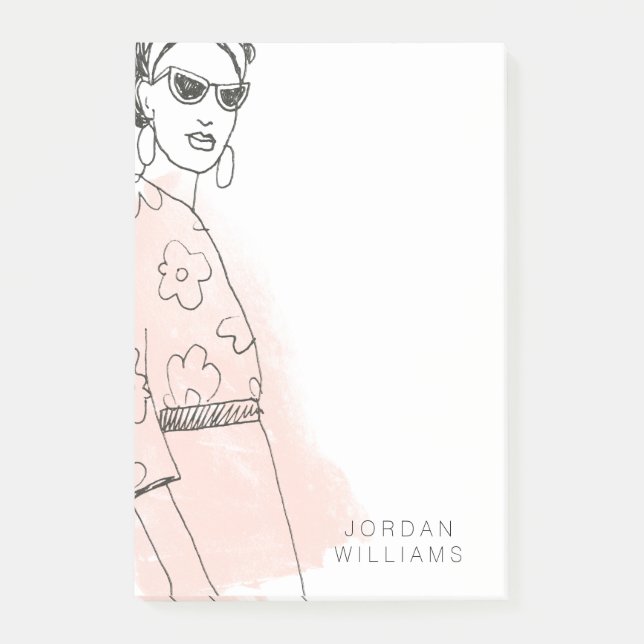 Fashion Sketch Post-it Notes (Front)