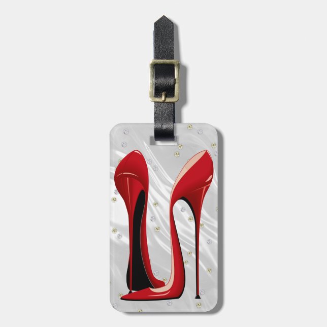 Fashion Stiletto luggage - Bag Tag - See Back (Front Vertical)