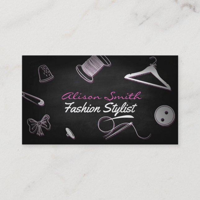 Fashion Stylist Business Card (Front)
