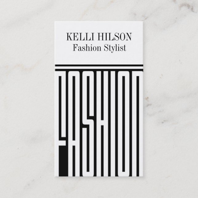 Fashion Stylist Business Cards (Front)
